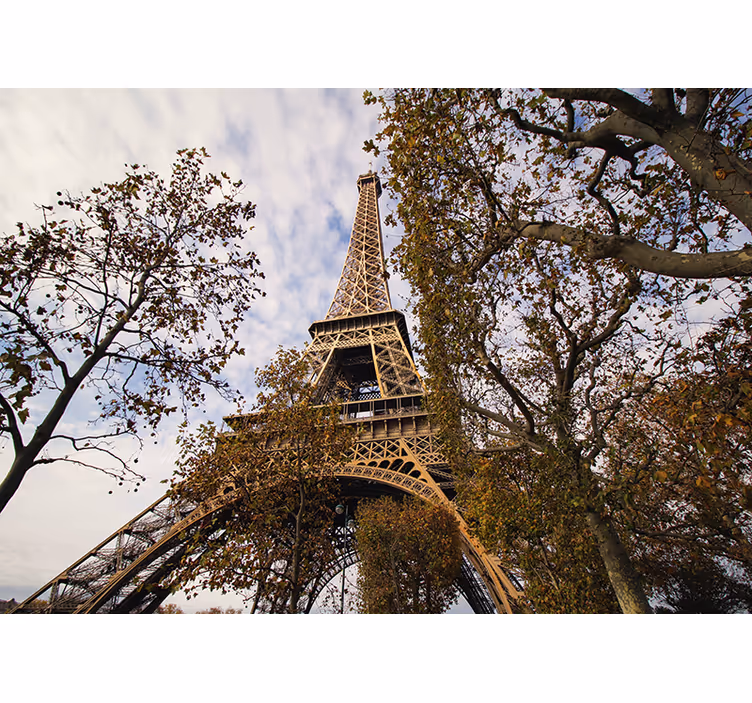 Mural de parede paris perspectiva cênica da torre eiffel - TenStickers