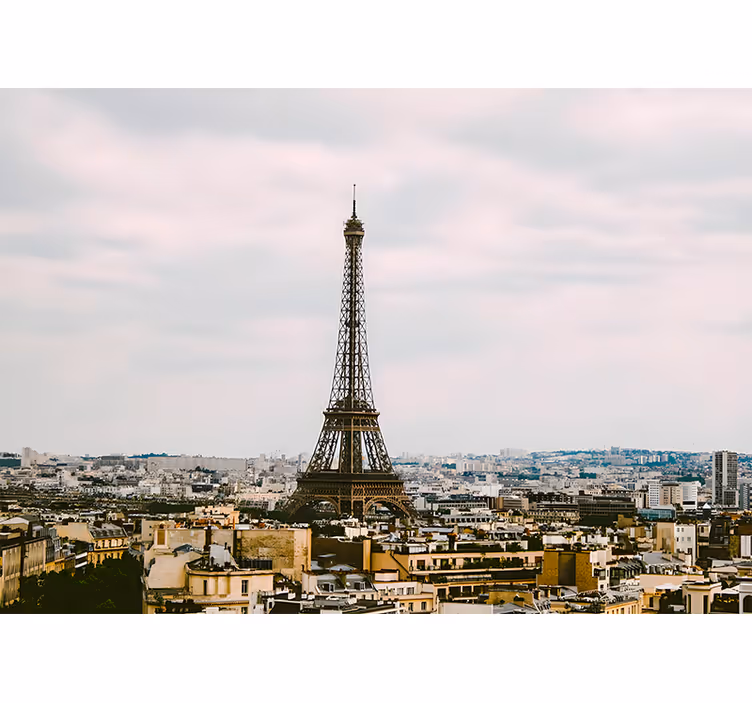 Mural de parede paris vista cênica da torre eiffel - TenStickers
