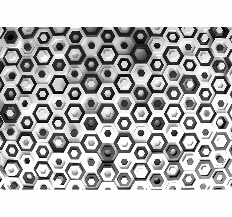 Fotomurais texturas e padrões variação de padrão hexagonal - TenStickers