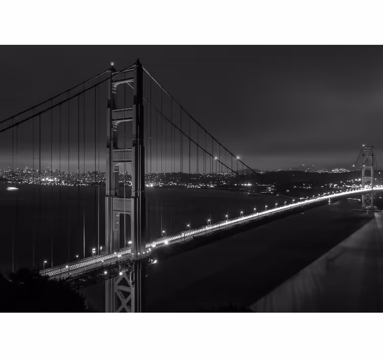 Fotomurais cidades e países conexão golden gate - TenStickers