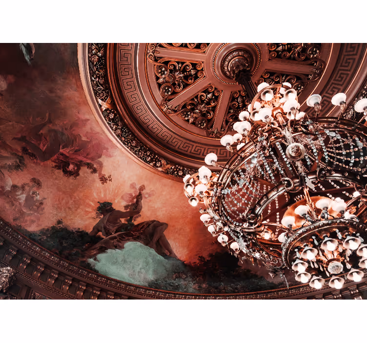Mural de parede detalhe de lustre opulento - TenStickers