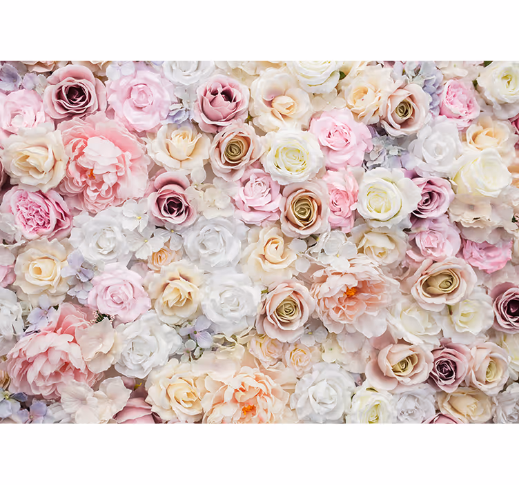 Fotomurais flores arranjo delicado de rosas - TenStickers