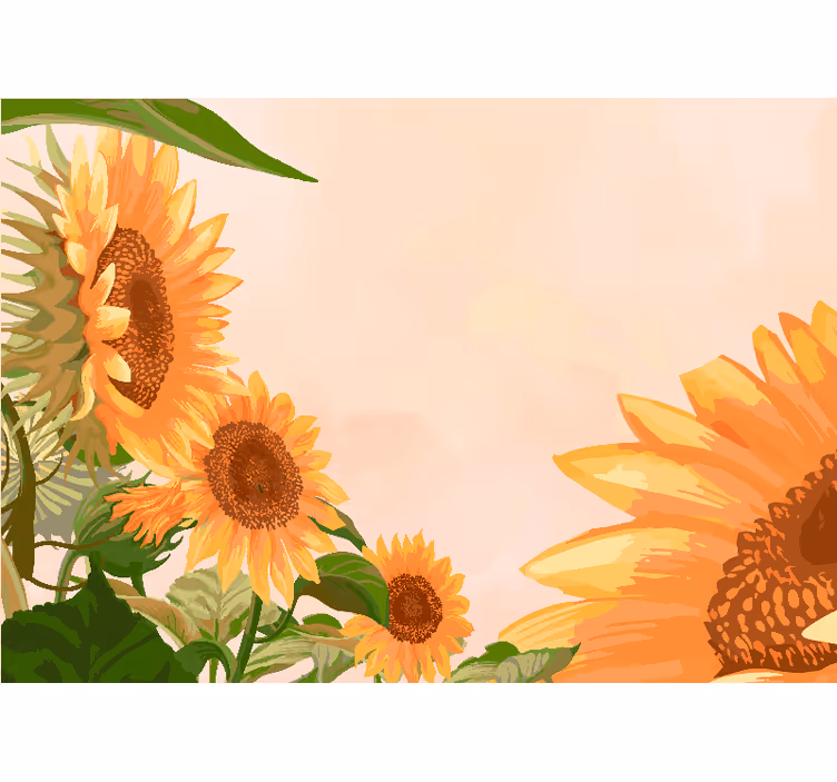 Fotomurais flores flor de girassol - TenStickers