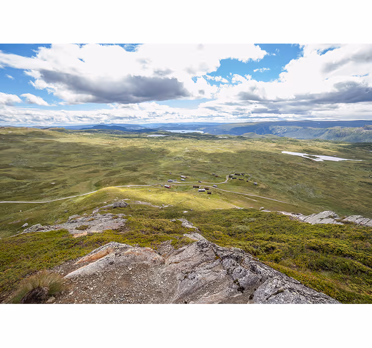 Fotomurais de paisagens vista de vegetação montanhosa - TenStickers