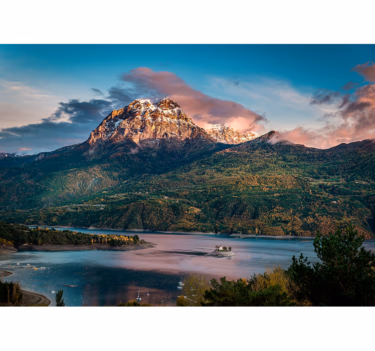 Fotomurais de paisagens grande paisagem alpina - TenStickers