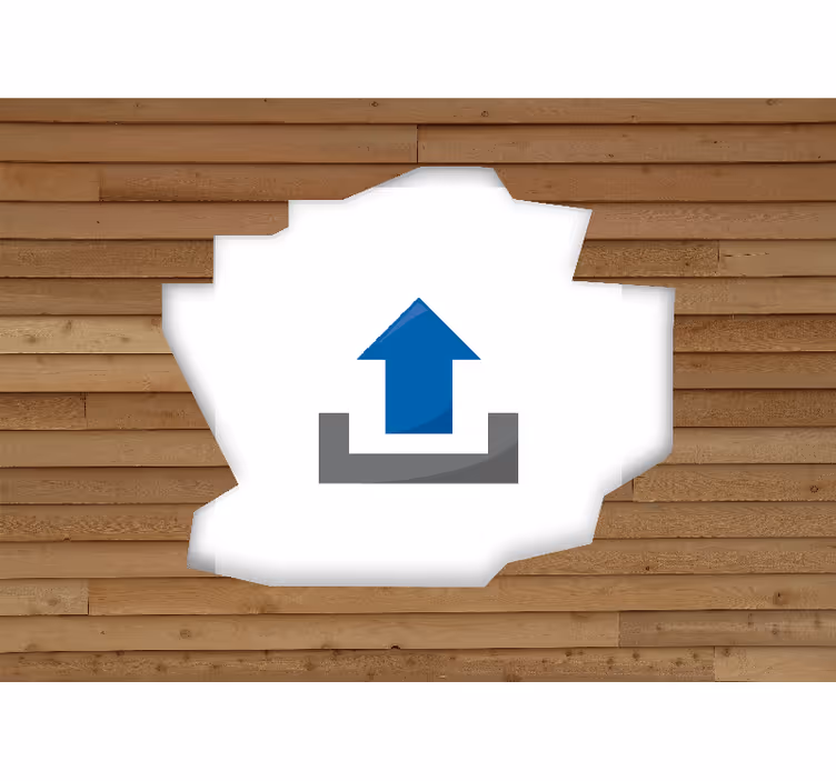 Murais de Parede 3D Parede quebrada 3d de madeira com foto - TenStickers