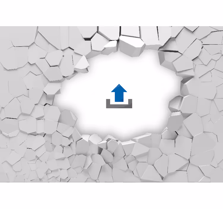 Murais de Parede 3D Tijolos 3d de parede quebrada - TenStickers