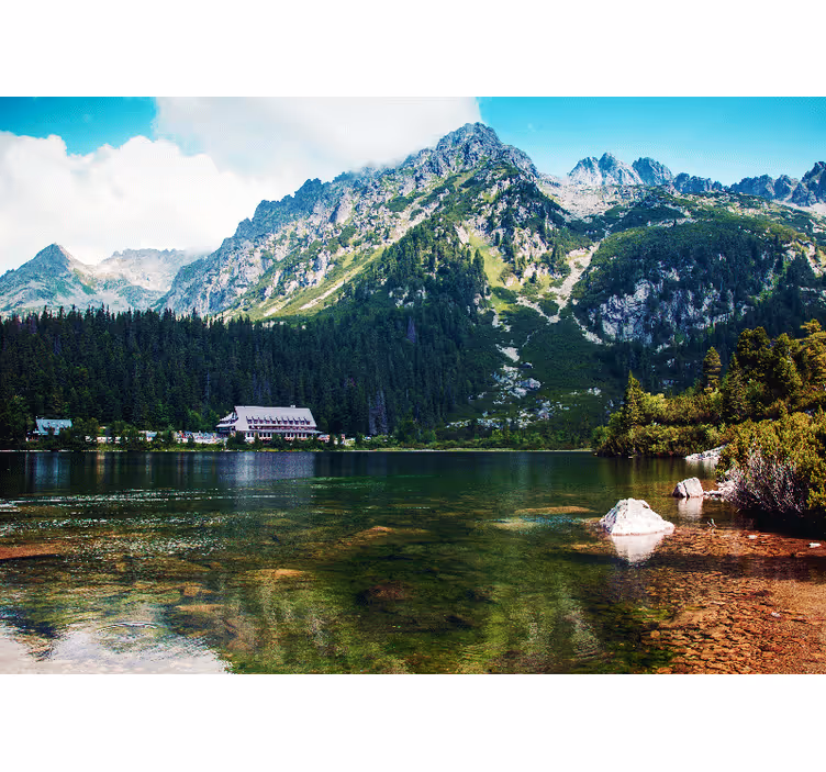 Fotomurais de paisagens lago de montanha - TenStickers