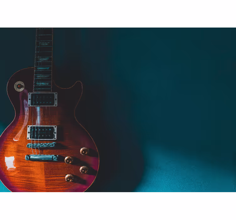 Mural de parede música detalhe de guitarra elétrica - TenStickers