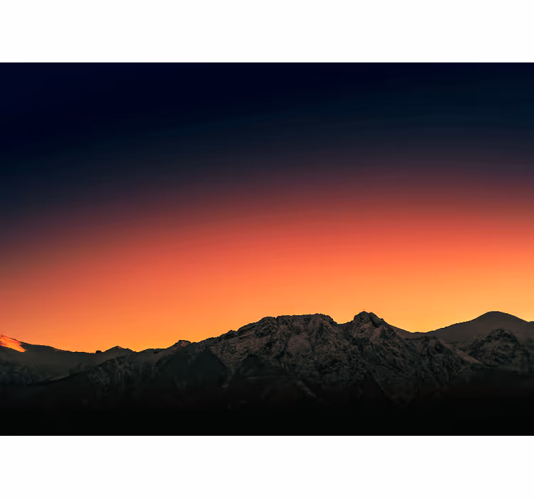 Mural de parede montanha crepúsculo majestoso - TenStickers