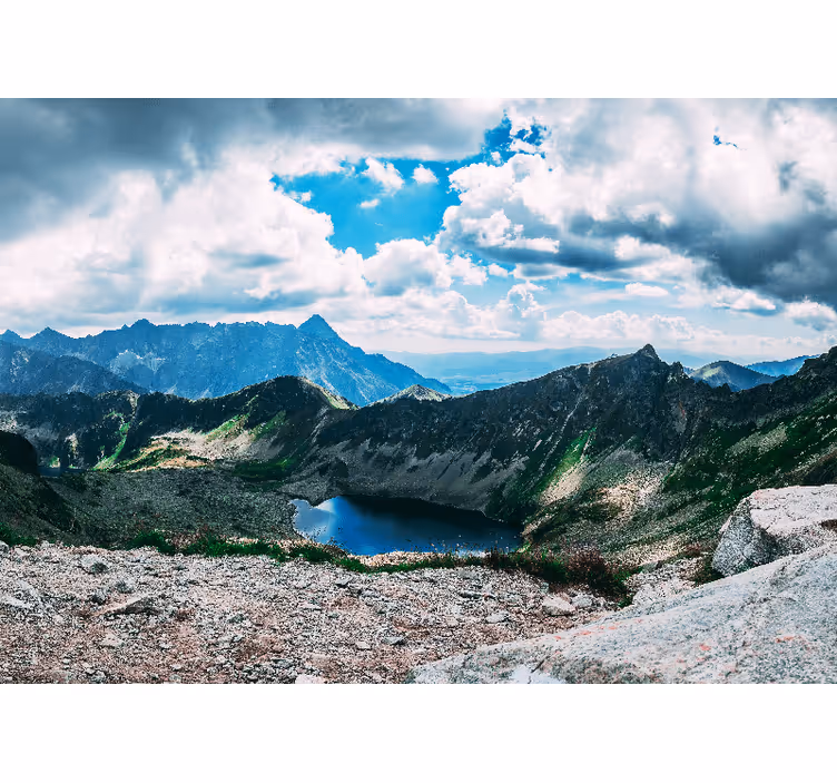 Fotomurais de paisagens lago grande da montanha - TenStickers