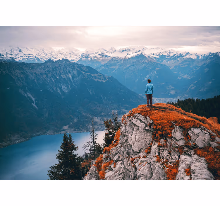 Fotomurais de paisagens serenidade na montanha - TenStickers