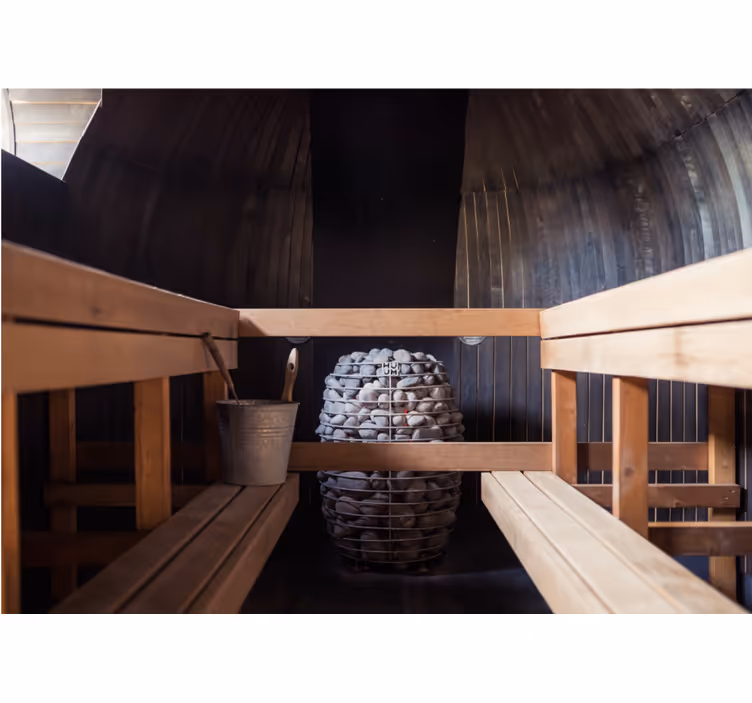 Mural de parede zen experiência relaxante de sauna - TenStickers
