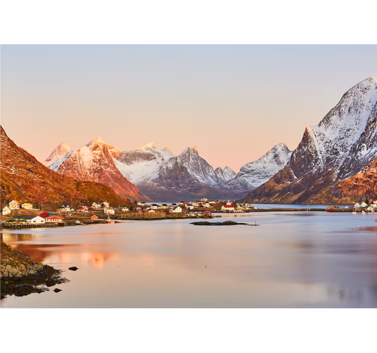 Fotomurais de paisagens serenidade costeira montanhosa - TenStickers