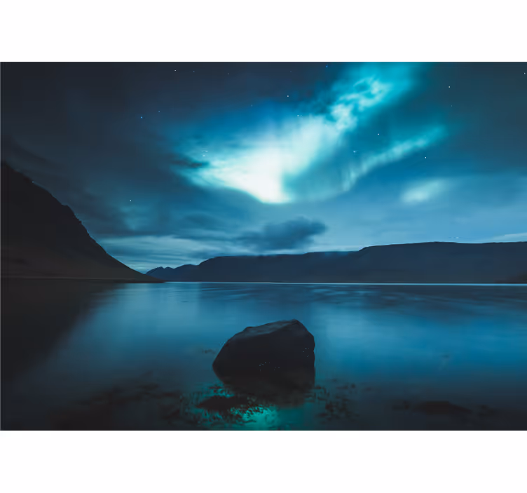 Fotomurais cidades e países Islândia lagoa azul - TenStickers