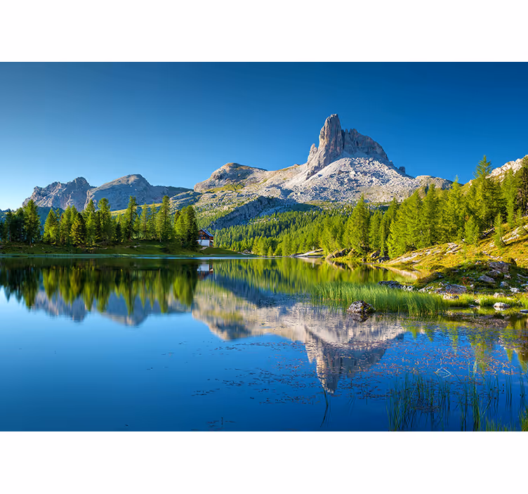 Fotomurais de paisagens reflexos da montanha - TenStickers