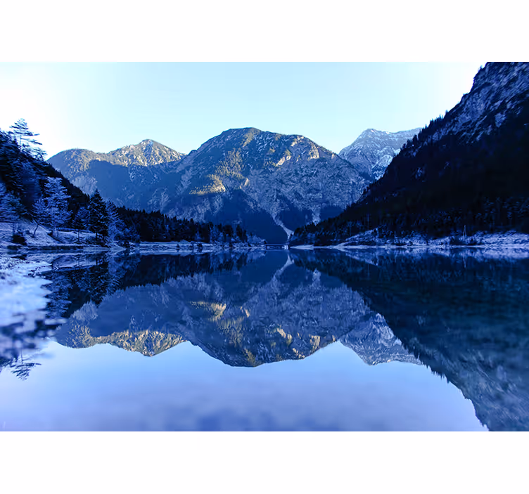 Fotomurais de paisagens reflexo nas montanhas - TenStickers