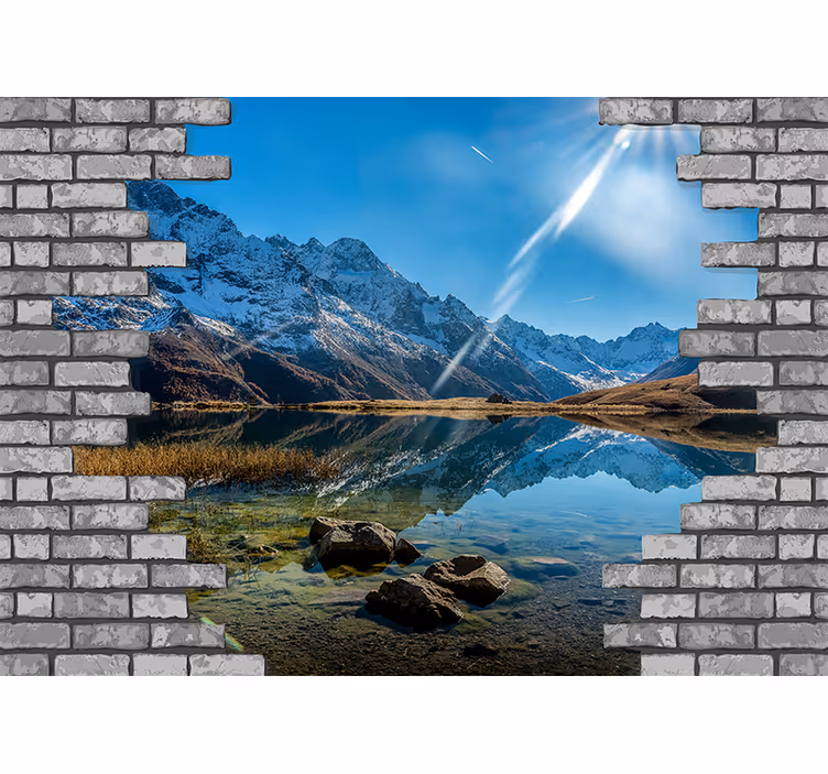 Fotomurais de paisagens eco das montanhas - TenStickers