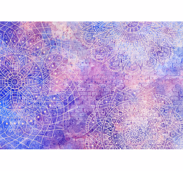 Mural de parede mandalas com padrões intrincados - TenStickers