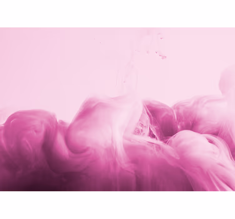 Mural de parede abstrato fluxo de fumaça rosa - TenStickers
