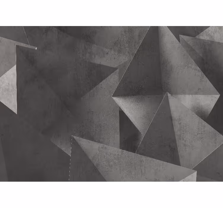 Mural de parede abstrato com padrão de formas geométricas - TenStickers