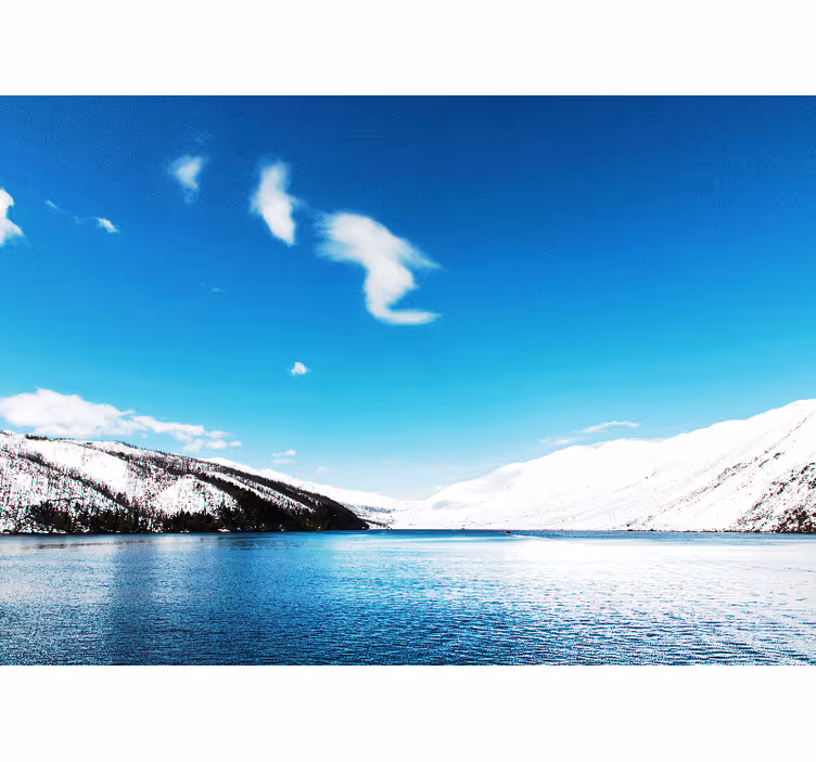 Fotomurais de paisagens montanhas cobertas de neve - TenStickers