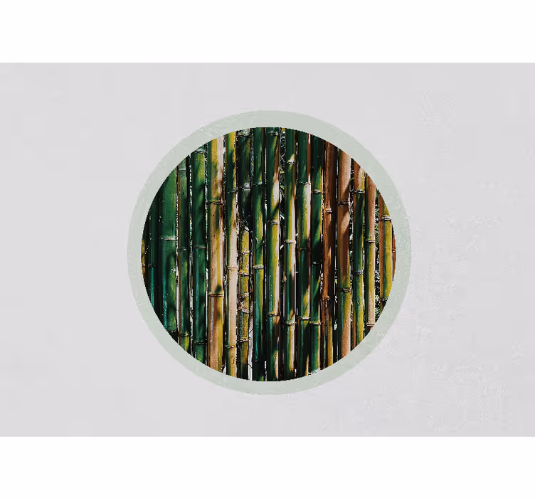 Murais de parede 3d bosque de bambu verdejante - TenStickers
