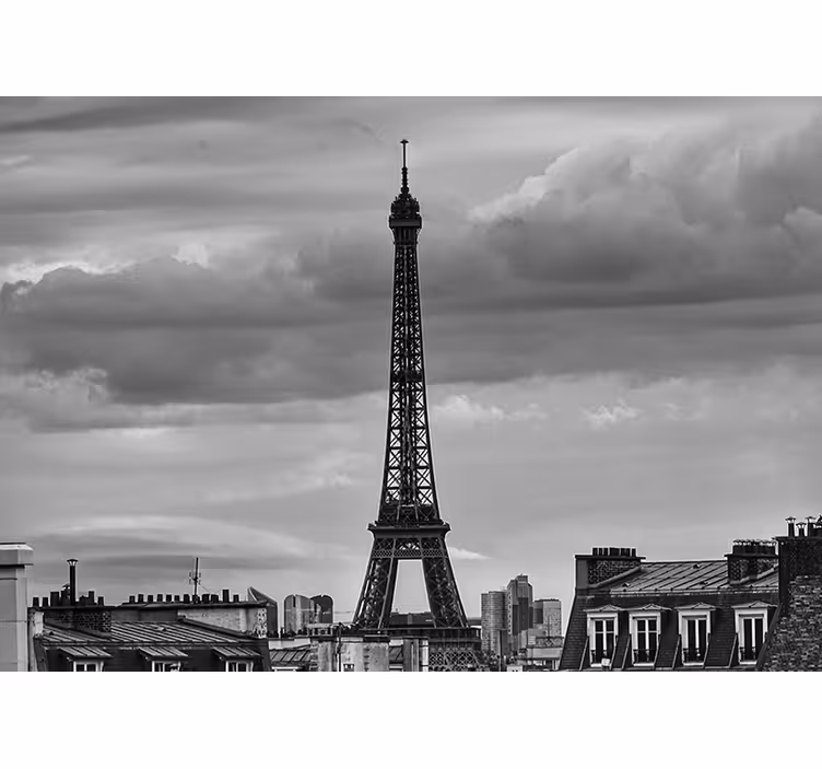 Mural de parede paris esboço da torre eiffel - TenStickers