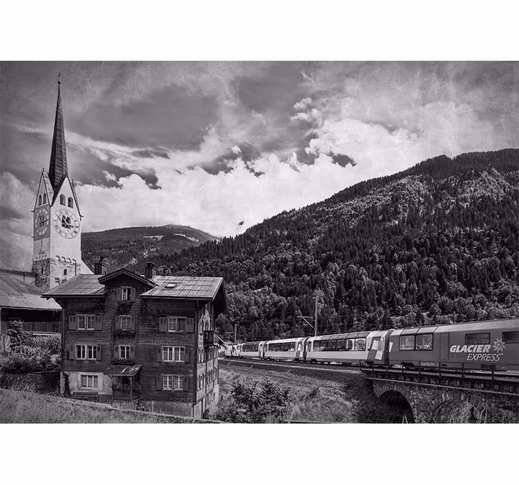 Fotomurais cidades e países paisagem histórica suíça - TenStickers