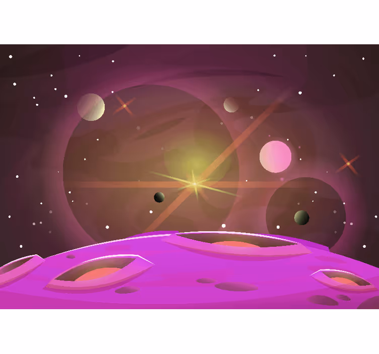 Mural de parede espaço perspectiva celestial cósmica - TenStickers