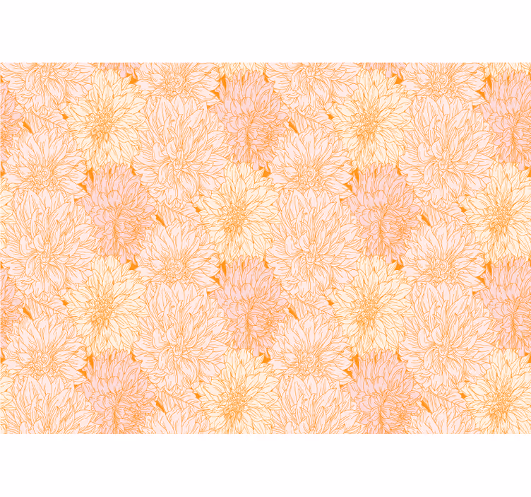 Fotomurais flores padrão floral delicado - TenStickers