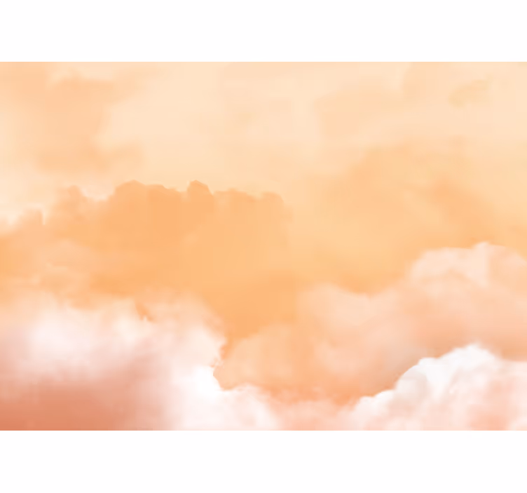 Mural de parede céu formação de nuvens suaves - TenStickers