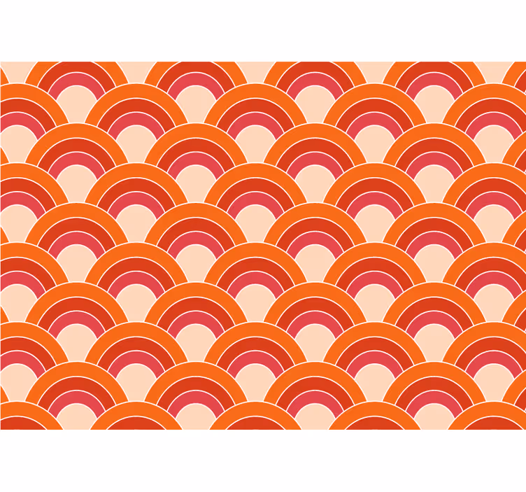 Fotomurais texturas e padrões padrão circular em camadas - TenStickers