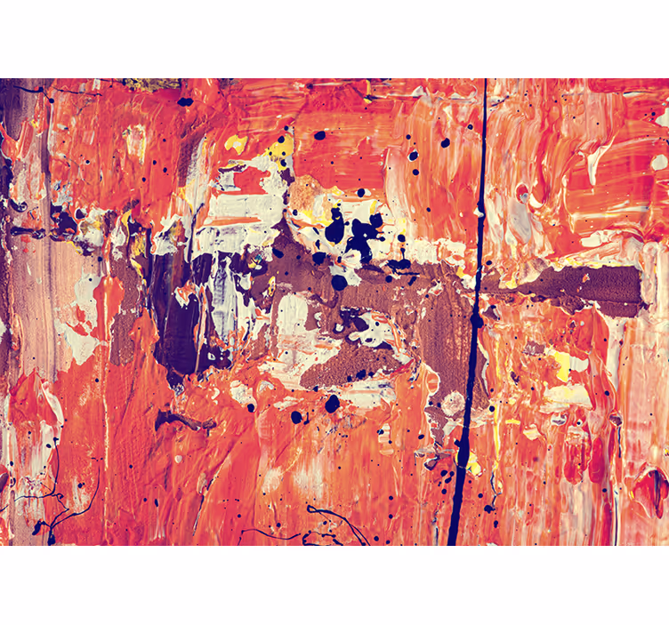 Mural de parede abstrato expressão abstrata vibrante - TenStickers