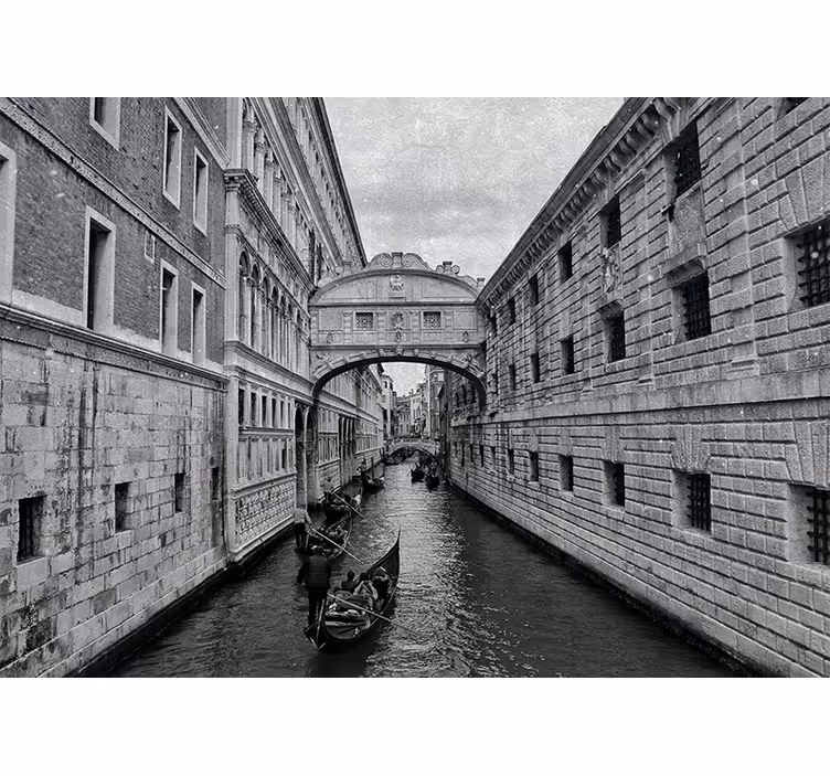 Fotomurais cidades e países vista do canal de veneza - TenStickers