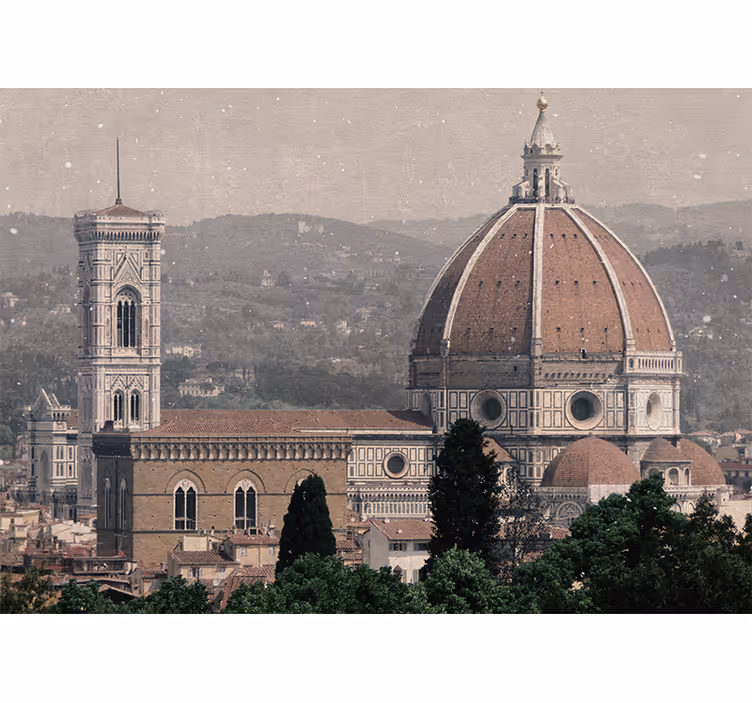 Fotomurais cidades e países vista da catedral de florença - TenStickers