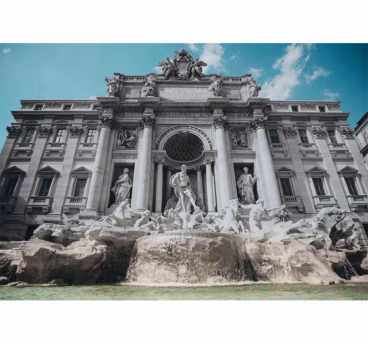 Fotomurais cidades e países fonte da trevi - TenStickers