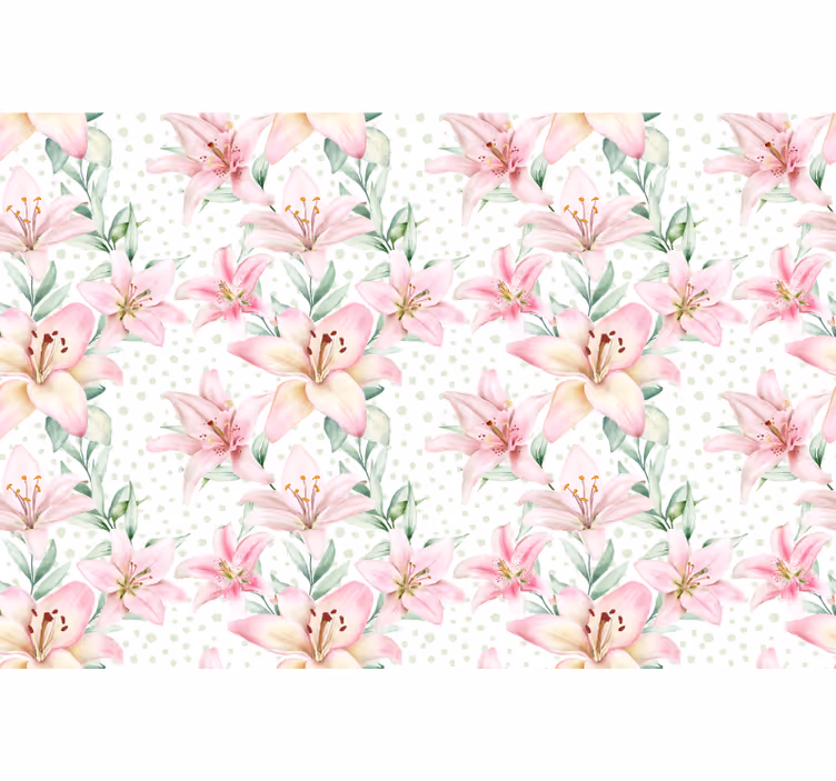 Mural de parede papoilas lírio floral delicado - TenStickers