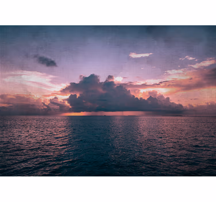 Fotomurais de paisagens crepúsculo tranquilo do oceano - TenStickers