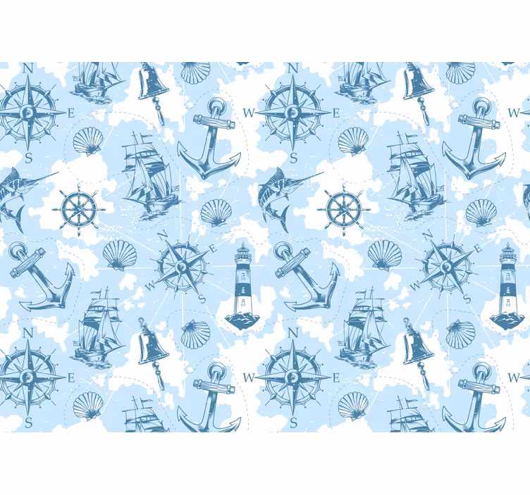 Fotomurais de paisagens elementos de aventura marinha - TenStickers