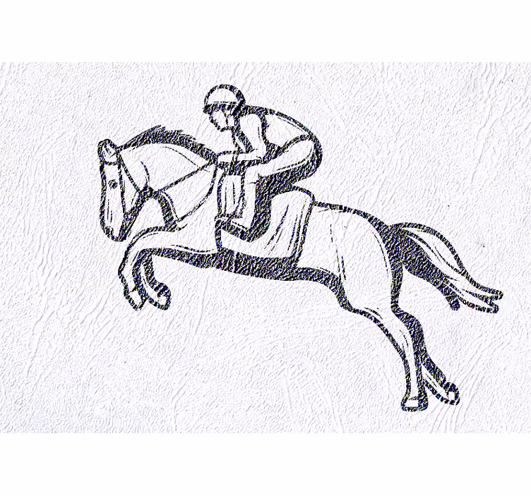 Mural de parede veículos salto equestre - TenStickers