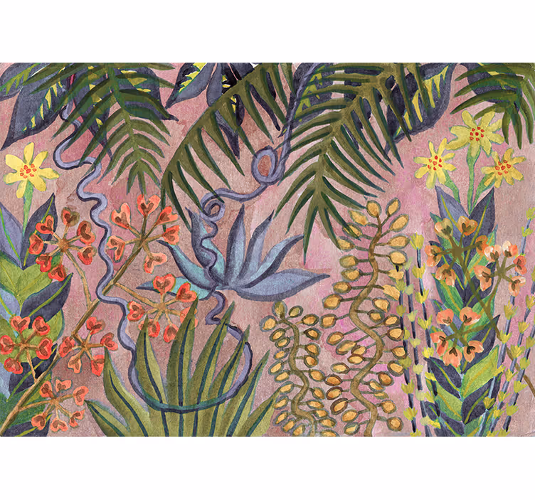 Mural de parede natureza exibição de flora tropical - TenStickers