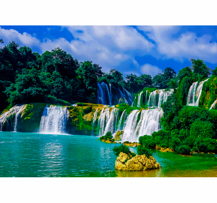Fotomurais de paisagens Oásis verde - TenStickers