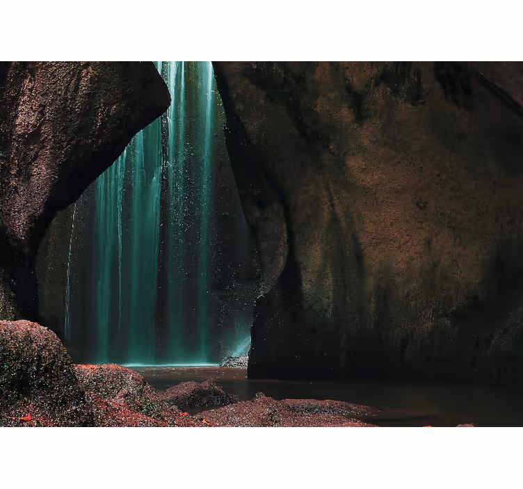 Mural de parede natureza cena de cachoeira tropical - TenStickers