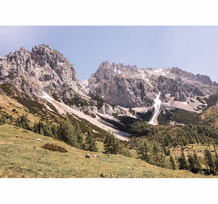 Fotomurais de paisagens tranquilidade alpina - TenStickers