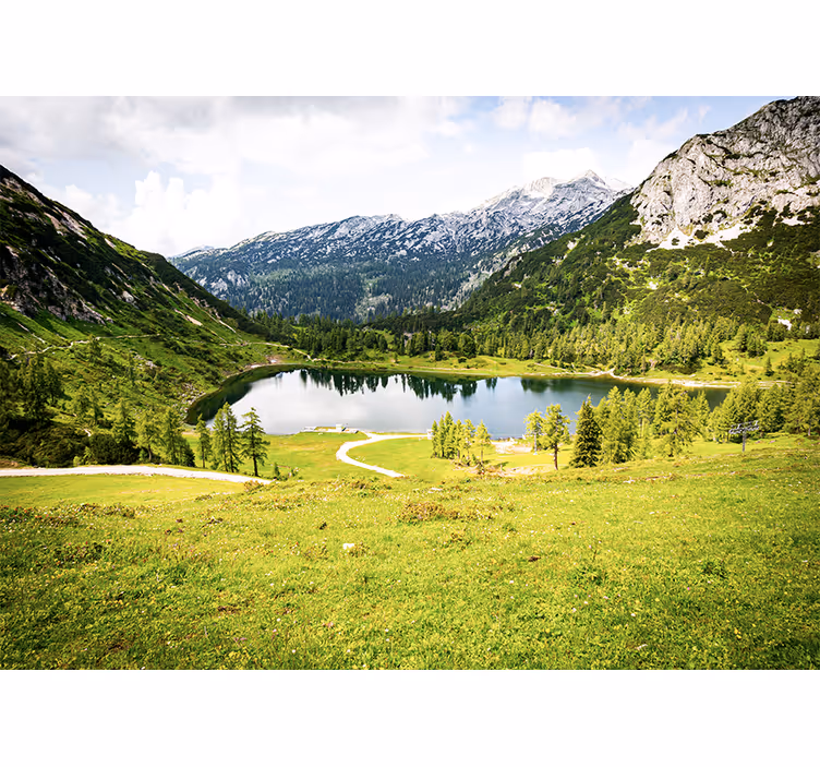 Fotomurais de paisagens vista alpina cênica - TenStickers