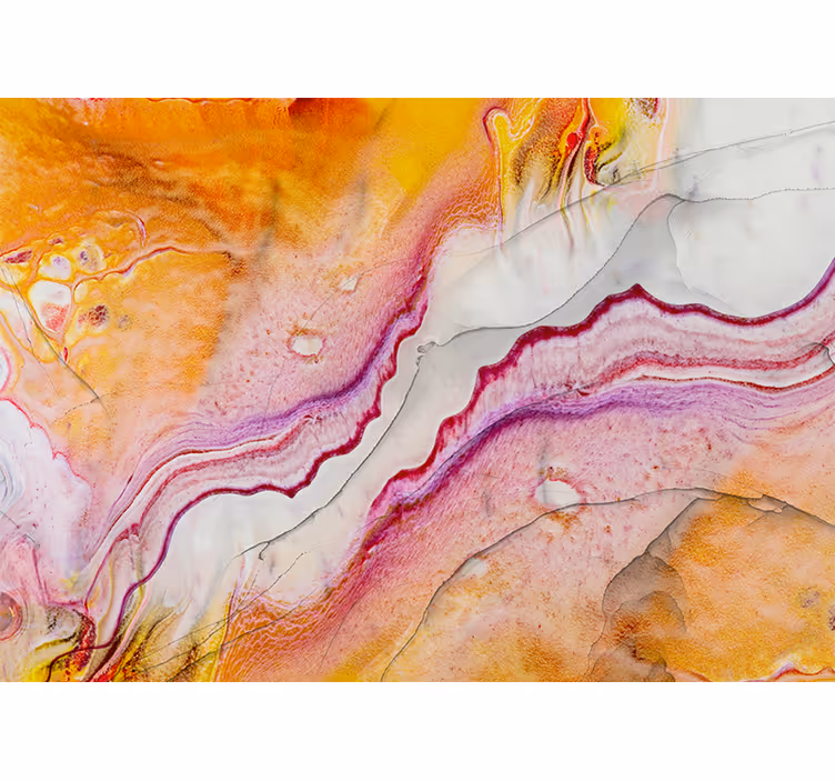 Mural de parede abstrato com padrões fluidos vibrantes - TenStickers