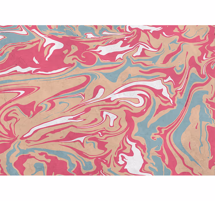 Mural de parede abstrato com padrões de mármore fluidos - TenStickers