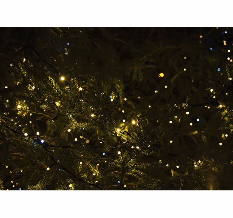 Mural de parede natal luzes festivas de Árvore - TenStickers