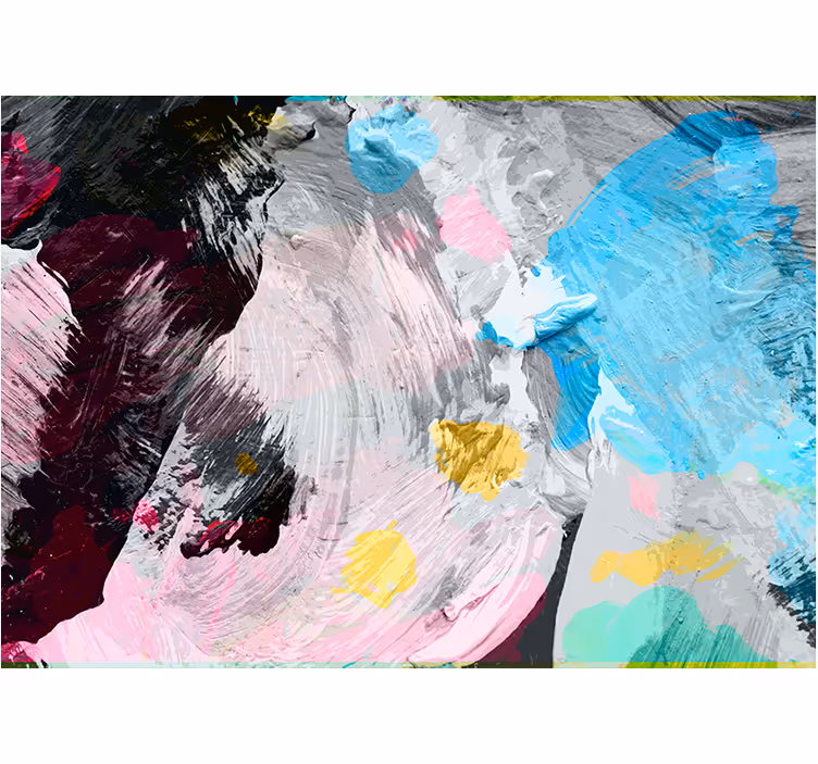 Mural de parede abstrato pinceladas dinâmicas - TenStickers